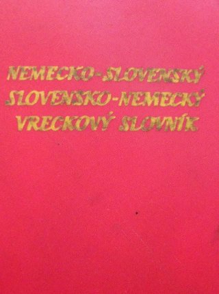 Nemecko-slovenský Slovensko-nemecký vreckový slovník