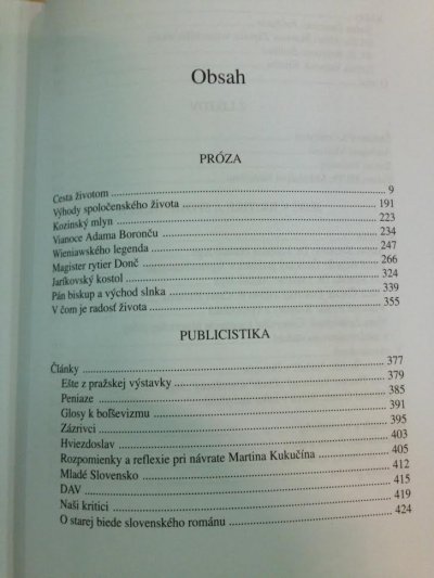 Cesta životom a iné prózy