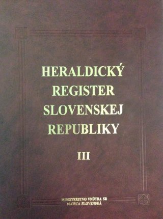 Heraldický register Slovenskej republiky III.