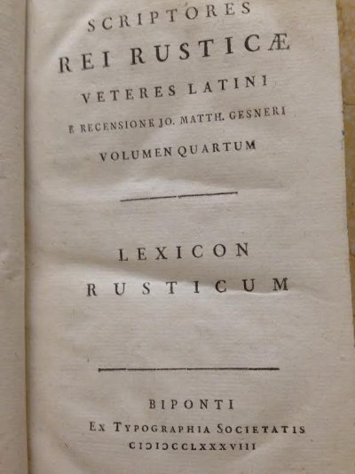 Scriptores rei rusticae veteres Latini e recension
