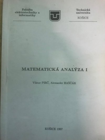 Matematická analýza I.