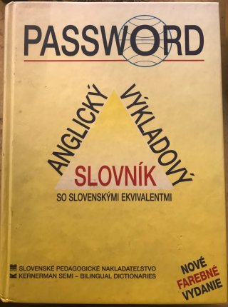 Password Anglický výkladový slovník
