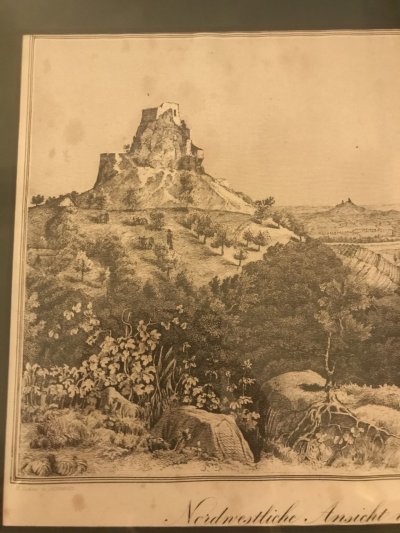 Severozápadný pohľad na hrad Kamýk