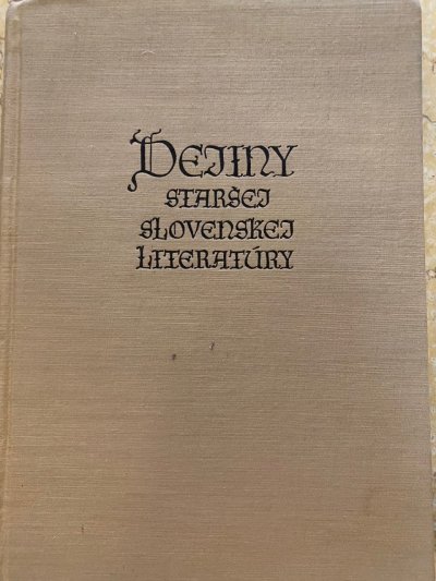 Dejiny staršej slovenskej literatúry
