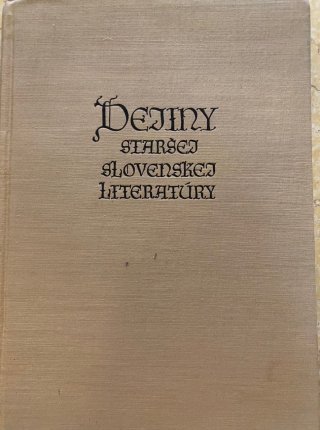 Dejiny staršej slovenskej literatúry