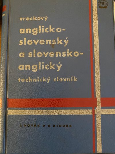 Vreckový anglicko-slovenský a slovensko-anglický technický slovník
