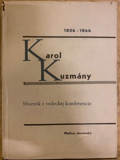 Karol Kuzmány - sborník z vedeckej konferencie