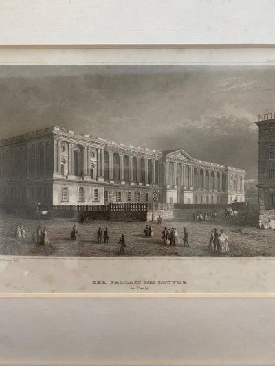 Der Pallast des Louvre in Paris