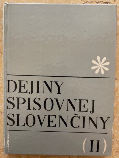 Dejiny spisovnej slovenčiny II.