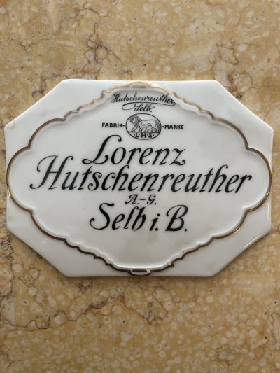Reklamná plaketa Hutschenreuther