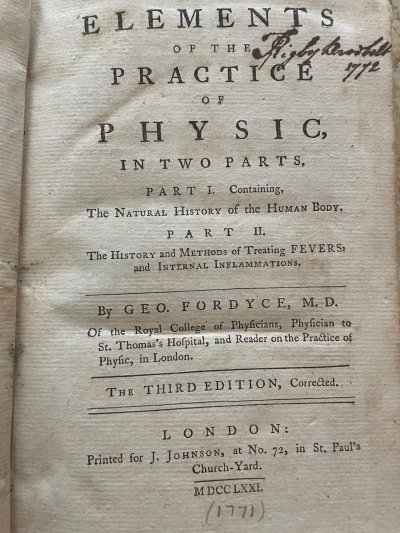 Elements of the Practise of Physic in two parts
