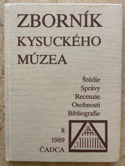 Zborník Kysuckého múzea 8/1989