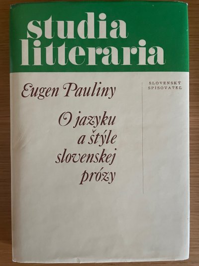 O jazyku a štýle slovenskej prózy