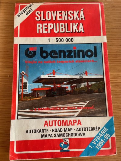 Automapa Slovenská republika