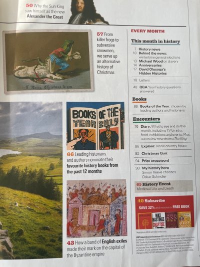 BBC History Magazine Christmas 2019