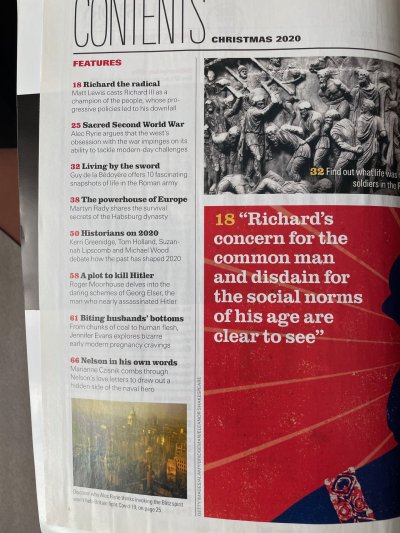 BBC History Magazine Christmas 2020