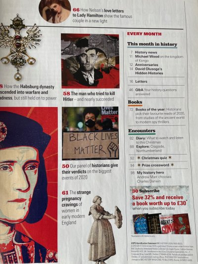 BBC History Magazine Christmas 2020
